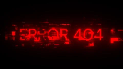 3D rendering error 404 text with screen effects of technological glitches イラスト素材