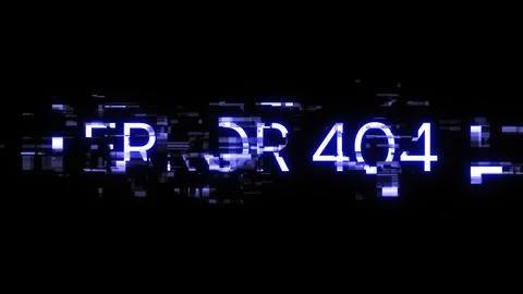 3D rendering error 404 text with screen effects of technological glitches イラスト素材