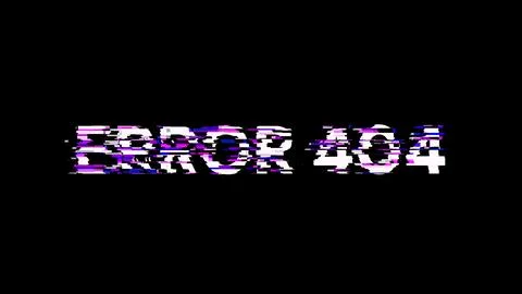 3D rendering error 404 text with screen effects of technological glitches Stock Illustration