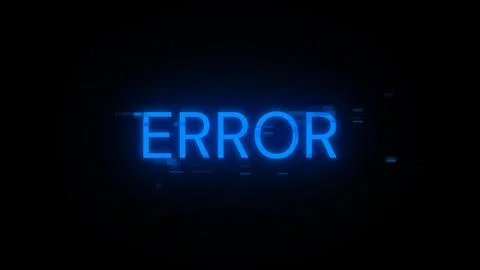 3D rendering error text with screen effects of technological glitches 库存插图