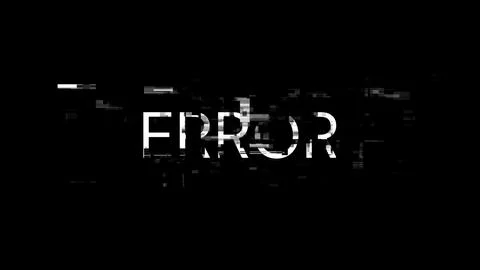 3D rendering error text with screen effects of technological glitches 스톡 일러스트