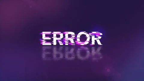 3D rendering error text with screen effects of technological glitches イラスト素材