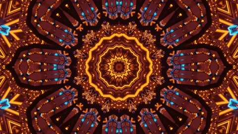 3D Rendering Ethnic Tribal Speed Motions Vj Loop 動画素材 136484044