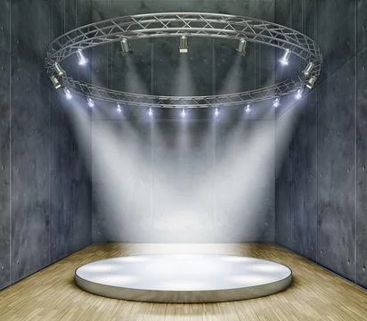 3D rendering of a exhibition background Ilustración de archivo