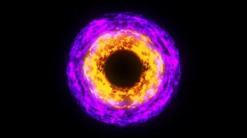3d rendering of explosion shock wave. Computer generated colorful background Stock Illustration