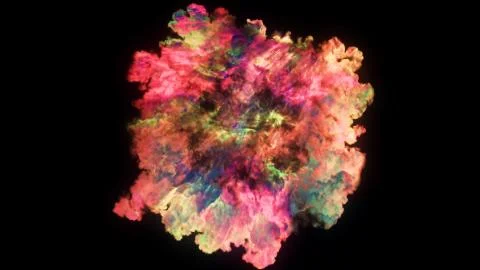 3D rendering of explosion, smoke, effect shock wave and diverging waves	 Stockillustratie