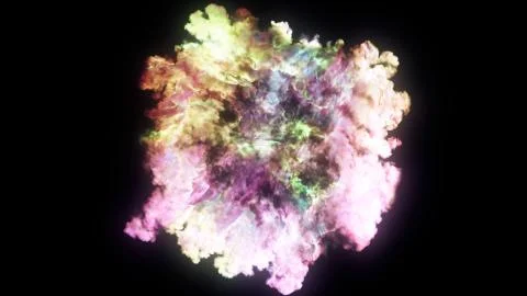 3D rendering of explosion, smoke, effect shock wave and diverging waves	 Illustrazione stock