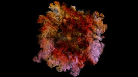 3D rendering of explosion, smoke, effect shock wave and diverging waves	 Illustrazione stock