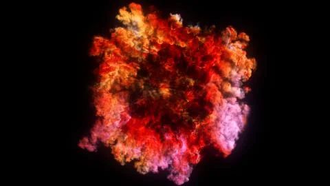 3D rendering of explosion, smoke, effect shock wave and diverging waves	 Illustrazione stock