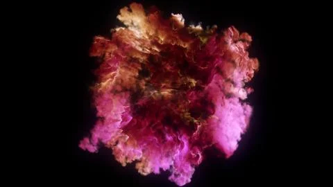 3D rendering of explosion, smoke, effect shock wave and diverging waves	 Stockillustratie