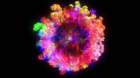 3D rendering of explosion, smoke, effect shock wave and diverging waves	 Stock Illustration