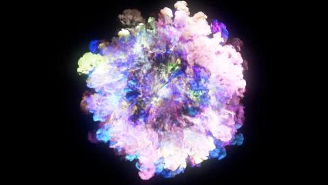 3D rendering of explosion, smoke, effect shock wave and diverging waves	 Stock Illustration