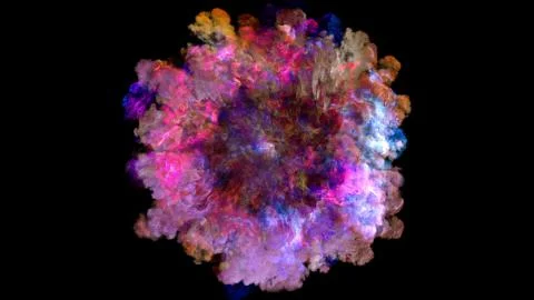 3D rendering of explosion, smoke, effect shock wave and diverging waves	 Stock Illustration