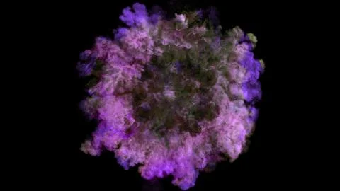 3D rendering of explosion, smoke, effect shock wave and diverging waves	 イラスト素材