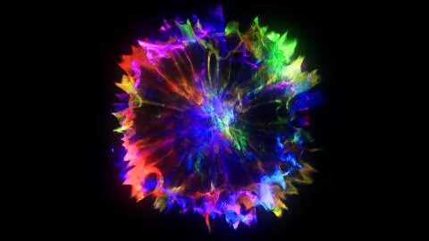 3D rendering of explosion, smoke, effect shock wave and diverging waves	 Stockillustratie