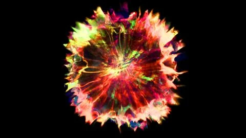 3D rendering of explosion, smoke, effect shock wave and diverging waves	 Stock Illustration