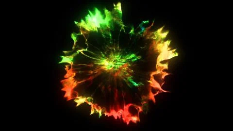 3D rendering of explosion, smoke, effect shock wave and diverging waves	 Stock Illustration