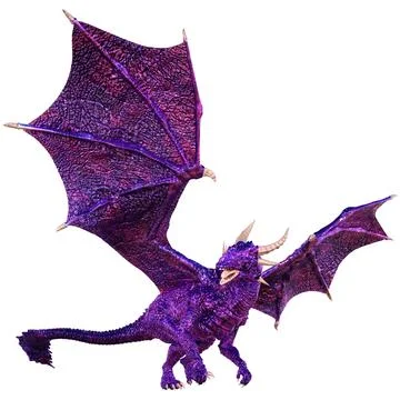 3D Rendering Fairy Tale Dragon on White Illustration