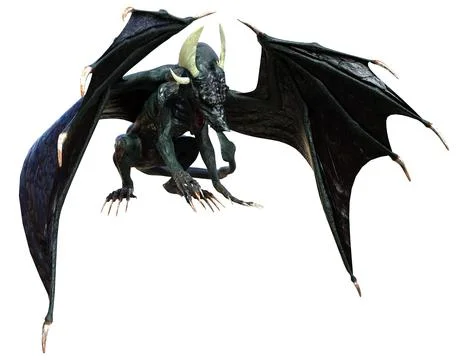 3D Rendering Fairy Tale Dragon on White Illustration