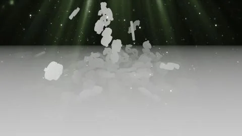 3d rendering of falling signs of dollars. 스톡 일러스트