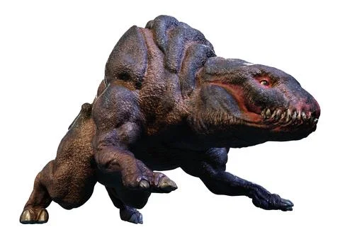 3D Rendering Fantasy Creature on White Stock Illustration