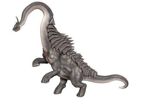 3D rendering Fantasy Creature on White Ilustração Stock