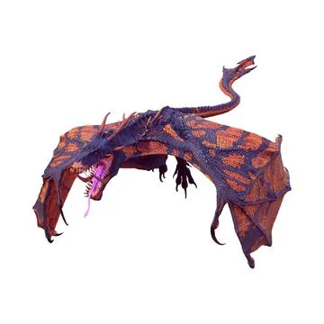 3d rendering fantasy dragon . Illustrazione stock