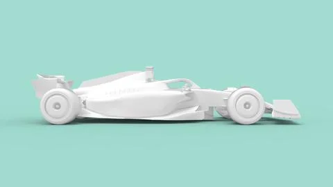 3D rendering of a fast modern aerodynamic efficient innovative race automobile Stock Illustration
