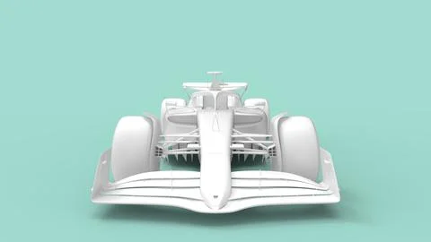 3D rendering of a fast modern aerodynamic efficient innovative race automobile Stock Illustration