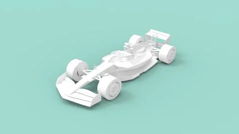 3D rendering of a fast modern aerodynamic efficient innovative race automobile Stock Illustration