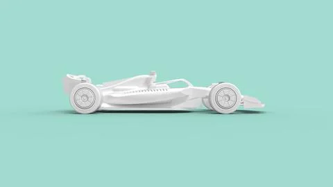 3D rendering of a fast modern aerodynamic efficient innovative race automobile Stock Illustration