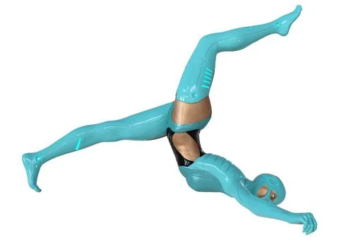 3D Rendering Female Robot on White Stock Illustration