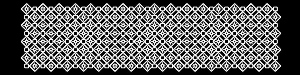 3d rendering of a  fence railing design on a black background Stock Illustration