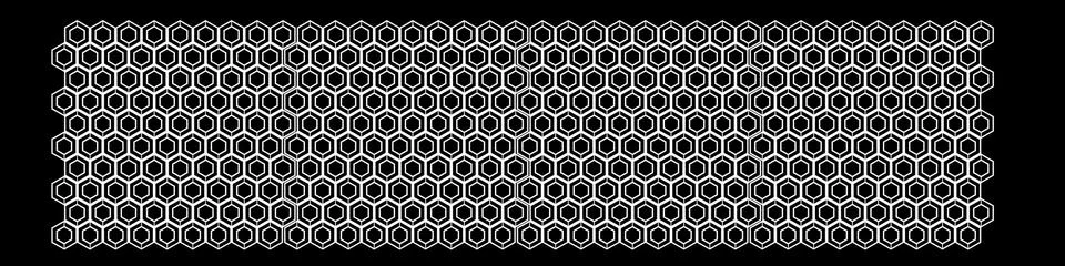 3d rendering of a  fence railing design on a black background Stock Illustration