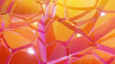 3d rendering. Festive abstract liquid red yellow color gradient background Illustrazione stock