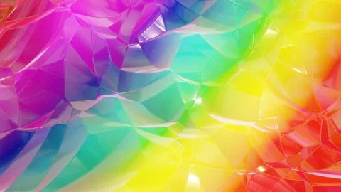 3d rendering. Festive abstract liquid rainbow color gradient background Stock Illustration