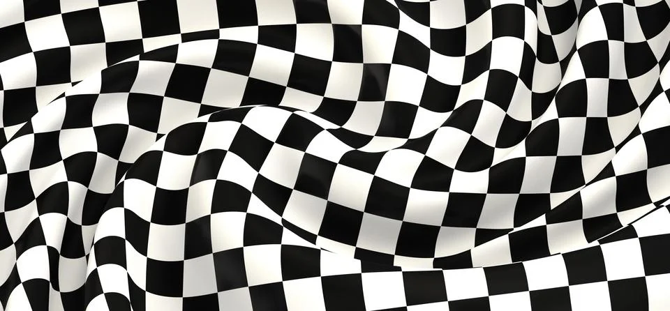 3D rendering of a Finish Flag on a white background Stock Illustration