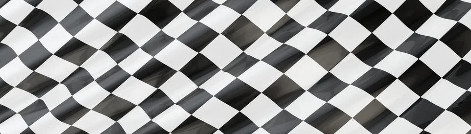 3d rendering of a finishing flag Stock Illustration