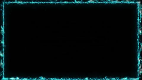 3d rendering of fire frame background. Computer generated flames of fire around イラスト素材
