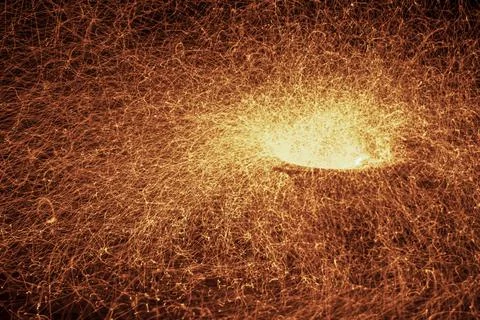 3D rendering of fire sparks and flickers Stock Illustration