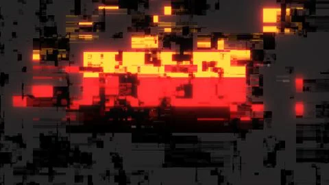 3D rendering flag Germany with screen effects of technological glitches Stock Illustration