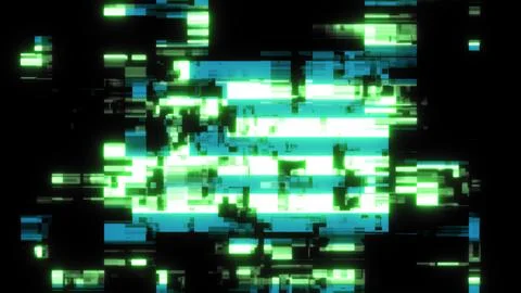 3D rendering flag Greece with screen effects of technological glitches Stock-Illustration