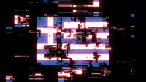 3D rendering flag Greece with screen effects of technological glitches イラスト素材