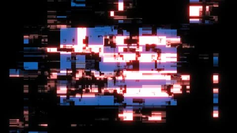 3D rendering flag Greece with screen effects of technological glitches 库存插图