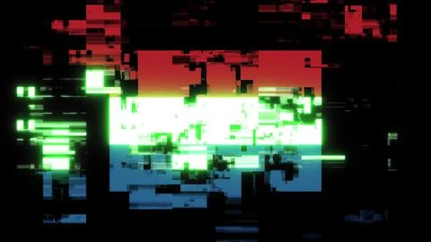 3D rendering flag Netherlands with screen effects of technological glitches イラスト素材