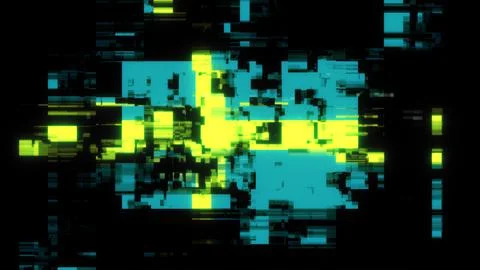 3D rendering flag Sweden with screen effects of technological glitches Stock-Illustration