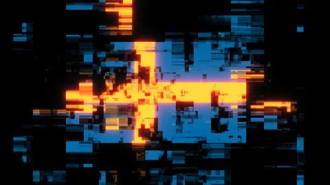 3D rendering flag Sweden with screen effects of technological glitches Stock-Illustration