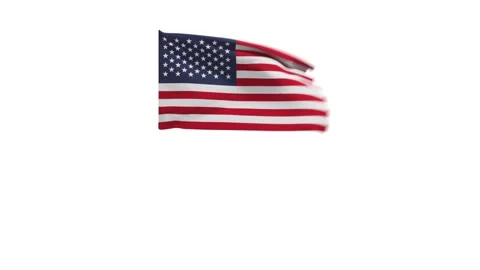 3D rendering of the flag of the United States of America Stock Footage 250602662