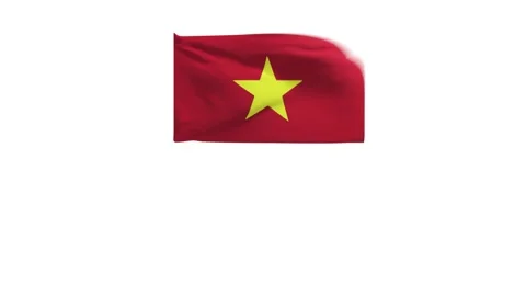 3D rendering of the flag of Vietnam Stock Footage 250967450