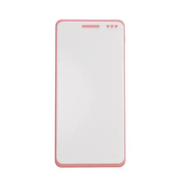 3D rendering flat illustration smartphone. Premium illustration Stock Illustration